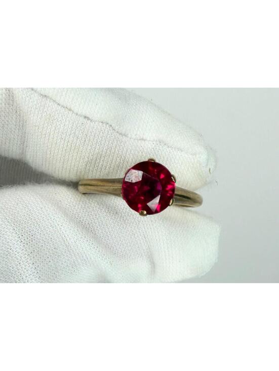 Jewelry - Vintage  Pink Sapphire and Solid Gold Ring Women’s Size 6.5